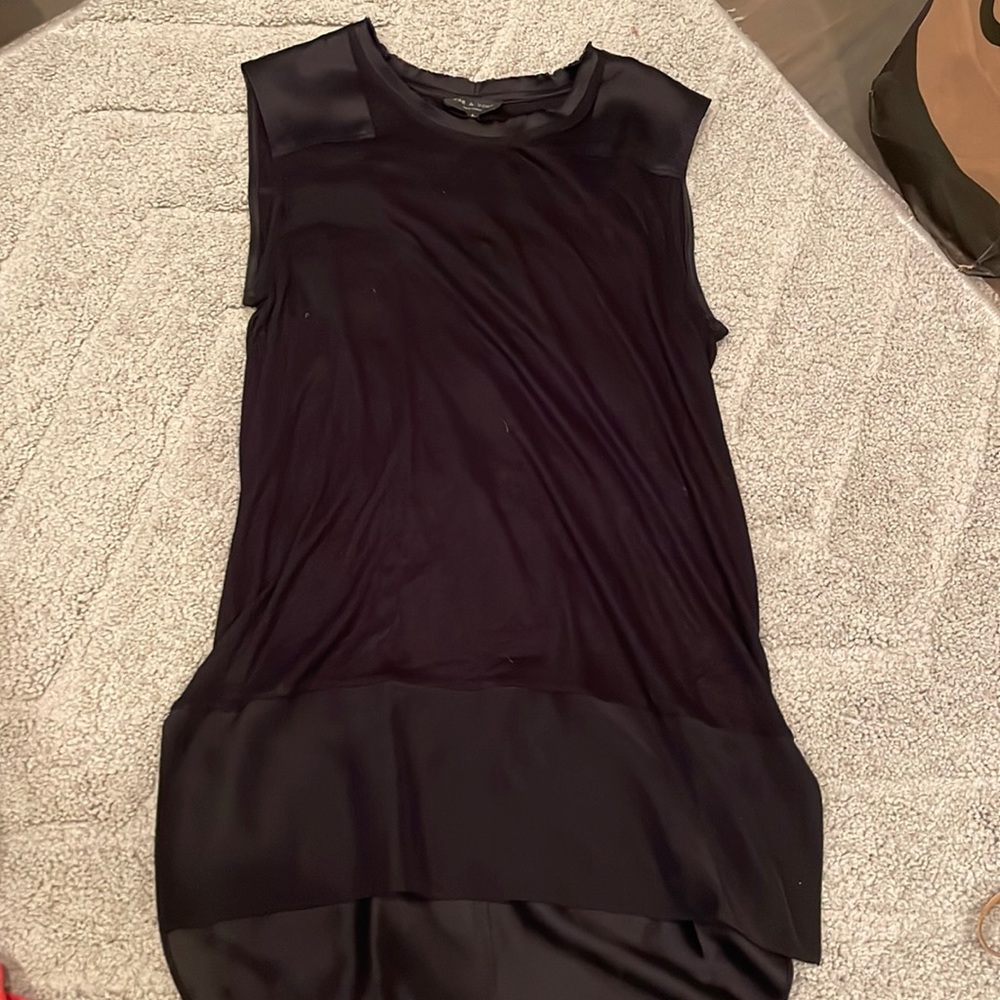 Rag and bone black blouse